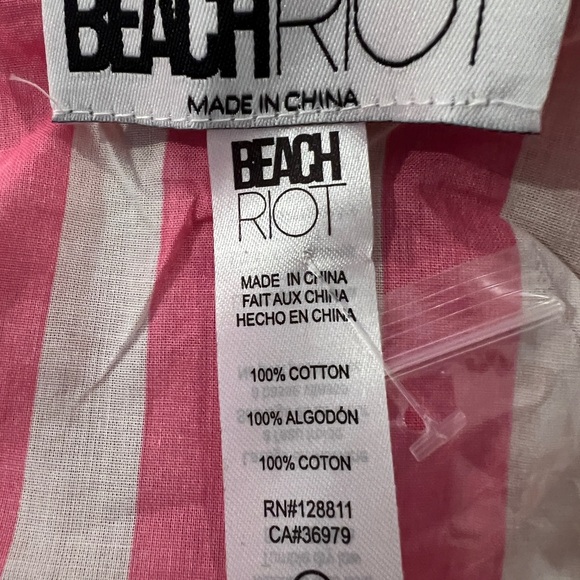 Beach Riot Alexa top striped. 100 percent cotton - Picture 2 of 3